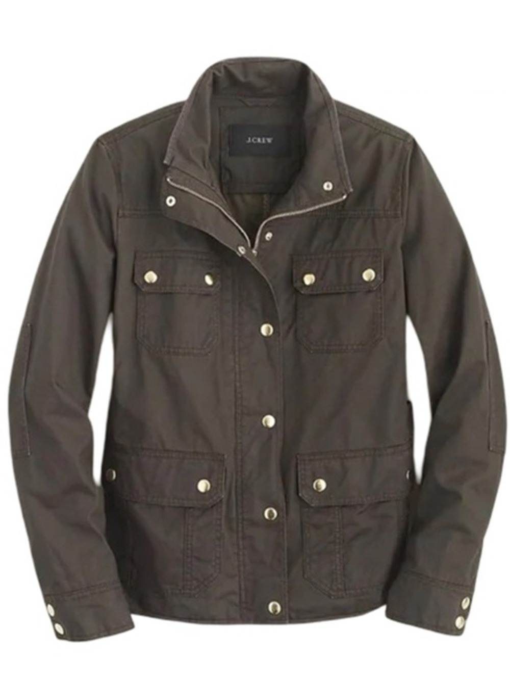 J. Crew Downtown Field Jacket Military Inspired Water Resistant 100% Cotton